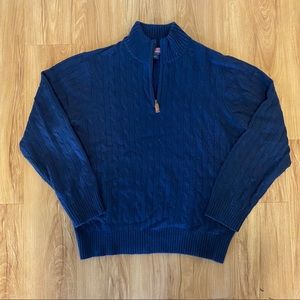 Vineyard Vines Cashmere Cable QZip